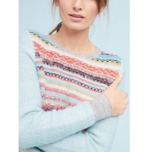 NWOT Anthropologie Linda Fair Isle Sweater